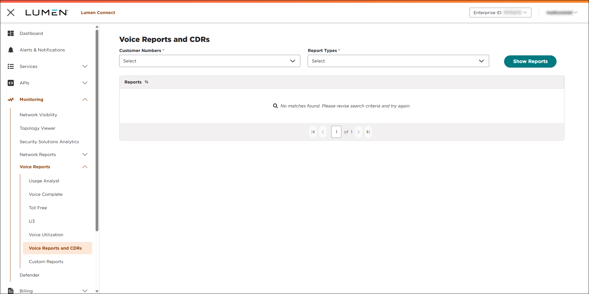 Voice Reports and CDRs